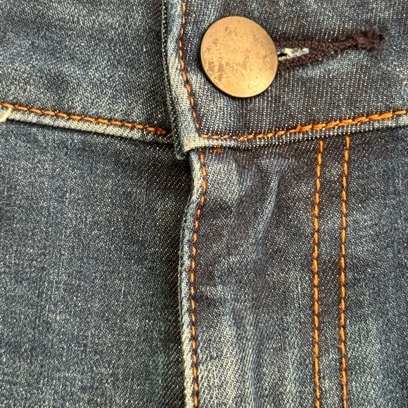 MUJI Soft Denim Straight Leg Jeans - Men's Size 30x32 - Blue - Unfinished Hems - Picture 4 of 15